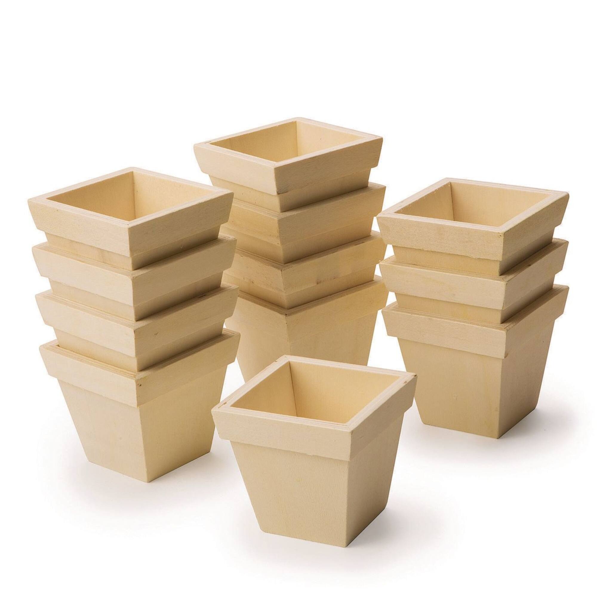 S&S® Worldwide Mini Wood Planter Kit